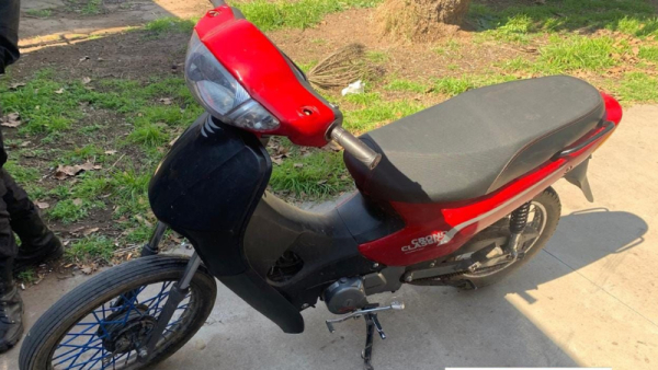 Recuperan una moto robada