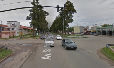 Renuevan la red colectora de cloacas en el cruce de avenida San Martín y Silvestre Begnis