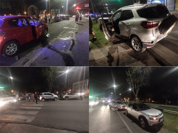 Choque en cadena en la ruta 11