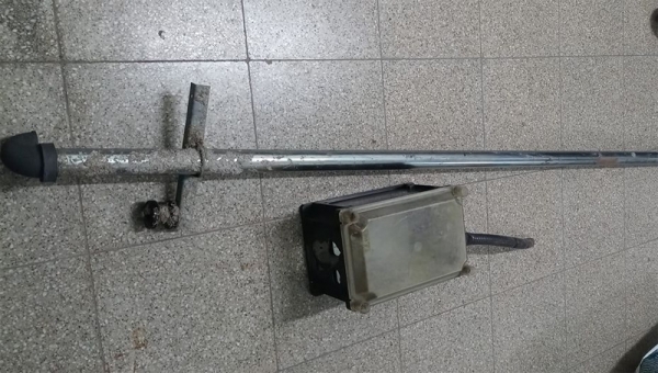 Detienen a un hombre por robar el pilar de la luz en una obra en construcción