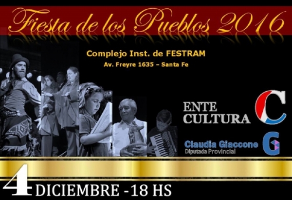 La “Fiesta de los Pueblos” será el 4 de diciembre en Santa Fe