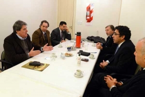 Rubeo presentó el proyecto para ampliar la cantidad de jueces al Presidente del Colegio de Magistrados de Rosario 