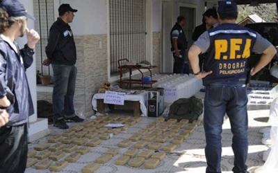 Funes: descubren la cocina de cocaína más grande del país