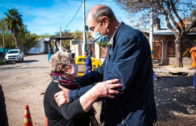 Maglia anunció la obra de asfaltado de calle Los Andes