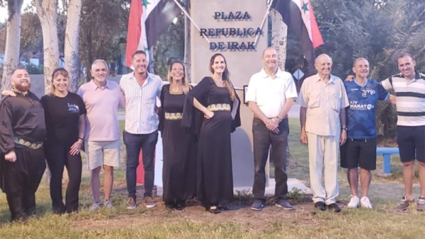 Maglia encabezó la puesta en valor la Plaza República de Irak