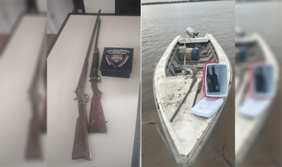 Policías baigorrienses recuperan una lancha robada