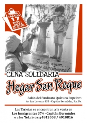 Cena Solidaria del Hogar San Roque   