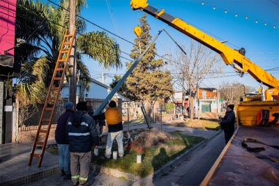 El Municipio cambia luminarias por nuevas con tecnología LED