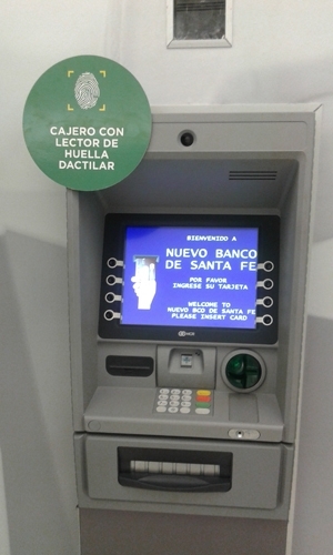 La ciudad de Santa Fe ya cuenta con su primer cajero automático con identificación de huellas digitales