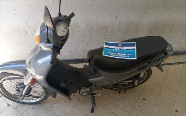 Roban una moto, es encontrada y detienen al ladrón