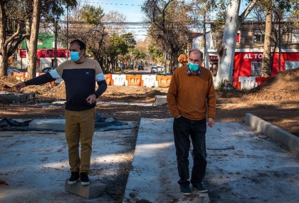 La nueva Avenida Chacabuco ya atraviesa el predio del hospital