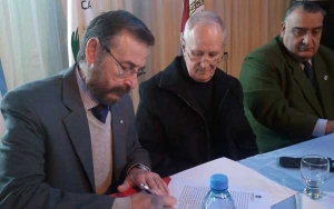 Lamberto y Montizanti firmaron convenio para la incorporación de agentes a la Policía Comunitaria