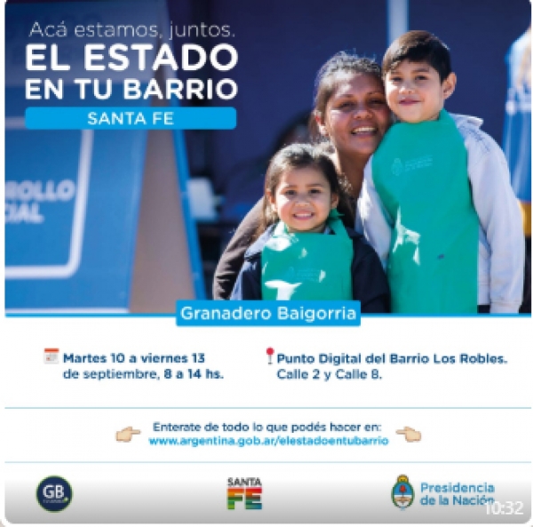 El "Estado en tu barrio" llega Baigorria