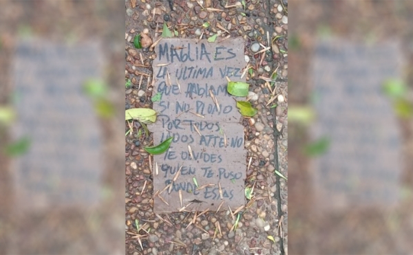 Volvieron amenazar con una nota al intendente Maglia