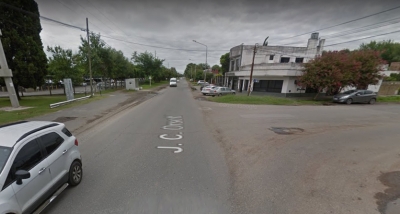 Santa Fe y Orsetti, lugar donde el hombre quedó detenido