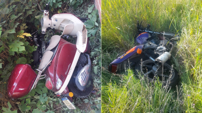 Hallaron dos motocicletas abandonadas en un baldío
