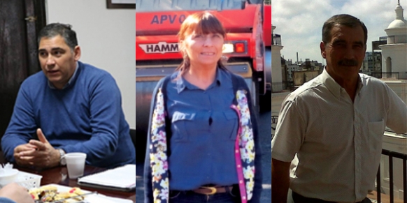 Salomón junto a De la Sota, Rucci y Bárbaro acompañando Busti en Paraná