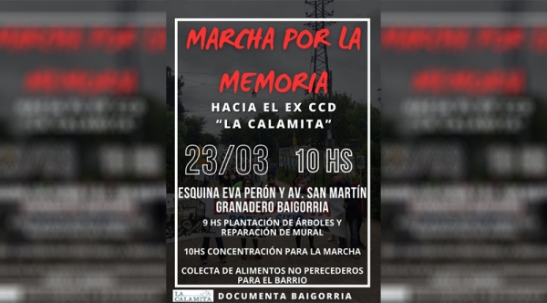 Acto y marcha hasta La Calamita