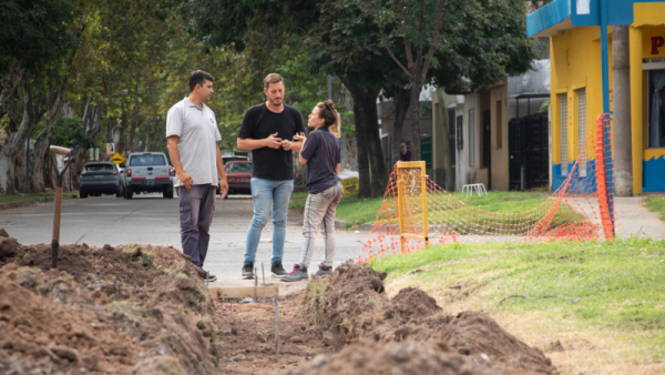 Se realizan obras para mejorar el tránsito y accesibilidad de los vecinos del Procrear