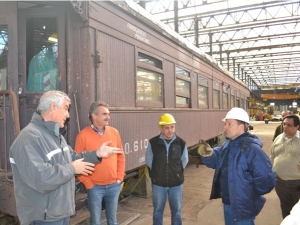 Rossi destacó el trabajo de recuperación del patrimonio histórico ferroviario 