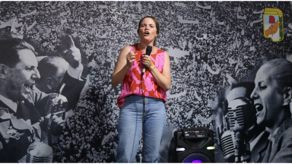 Caren Tepp visitó Baigorria y pidió “ponerle un freno a Milei”