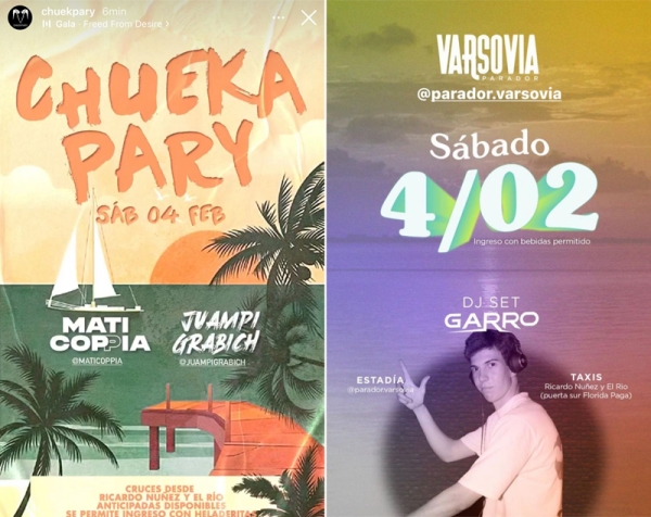 Así se publicitaba las fiestas en las islas