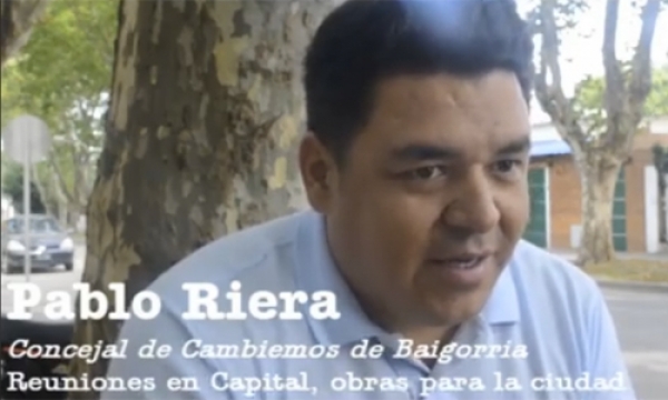 El concejal Riera tuvo una agenda cargada de reuniones en Capital