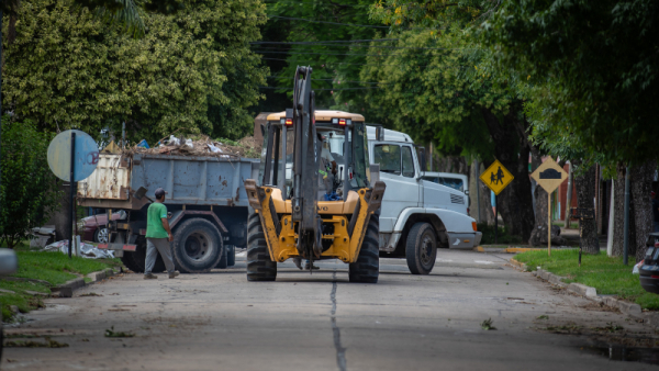 El Municipio baigorriense despliega un operativo especial de 48 horas para normalizar la ciudad tras el temporal