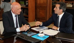 Bonfatti y Randazzo analizaron el avance de obras ferroviales que se realizan en la provincia