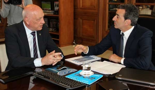 Bonfatti y Randazzo analizaron el avance de obras ferroviales que se realizan en la provincia