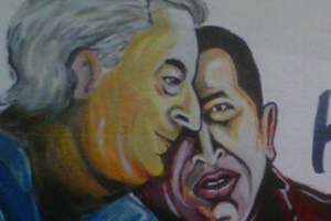 Homenajearon a Chávez con un mural