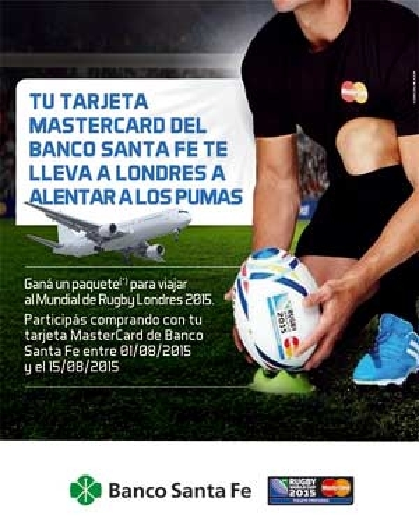 El Banco Santa Fe te lleva a Londres para alentar a Los Pumas en el Mundial de Rugby