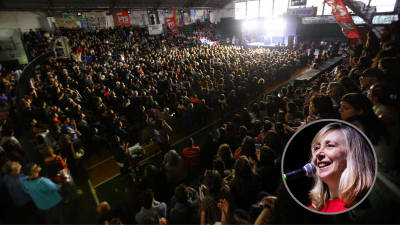 Myriam Bregman en Rosario: "Vamos a dar la pelea en todos los terrenos para derrotar a Milei y a la política de los dueños del país"