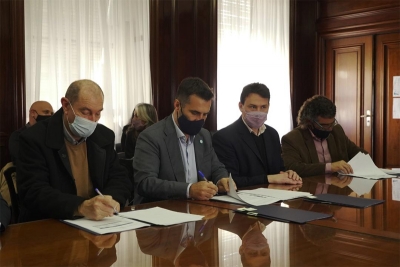 Se firmó la finalización de obra la finalización de obra de la estación transformadora