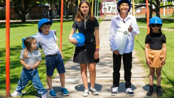 "Niños ingenieros" presentan plan de mejoras de espacios públicos en Baigorria