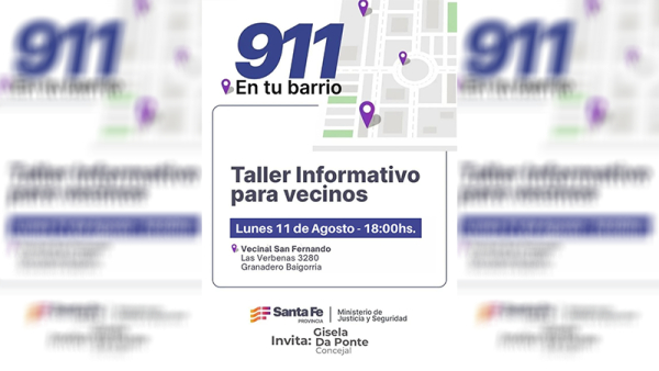 San Fernando tendrá un taller vecinal sobre seguridad y 911