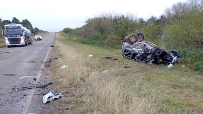 Un vecino de Baigorria murió en un choque fatal sobre la Ruta 12 en Entre Ríos
