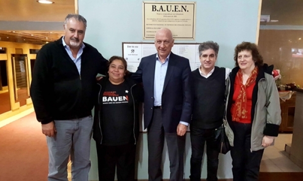 Bonfatti reafirmó el apoyo del socialismo a los trabajadores de la cooperativa Hotel B.A.U.E.N.