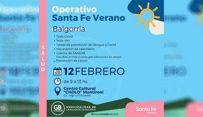 Operativo "Santa Fe Verano" llega a Granadero Baigorria