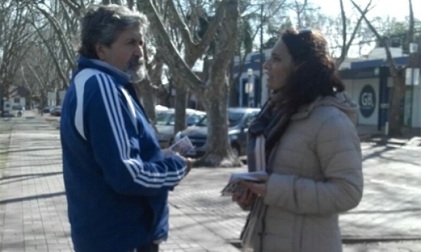 Ciudad Futura en Baigorria para apoyar el reclamo del medio boleto universitario