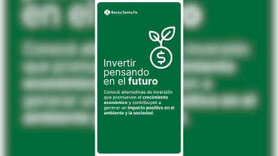 Banco Santa Fe lanza su primer fondo común de inversión sustentable que combina rentabilidad con impacto positivo