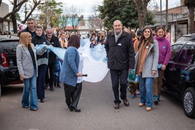 Maglia encabezó el acto del Día de la Bandera en Baigorria