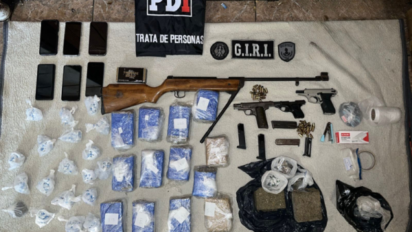 Golpe de PDI con el secuestro de más de 6 kilos de marihuana y más de 200 gramos de cocaína en Rosario