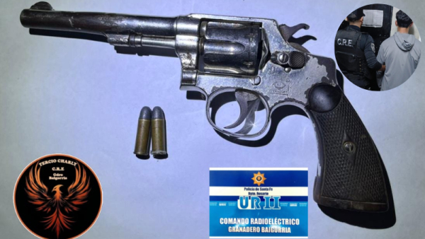 Detuvieron a un hombre armado tras persecución