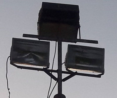 Vandalizaron las luminarias del club Botafogo