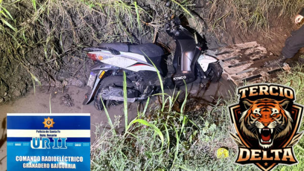 Recuperan una moto robada y detienen a un menor de edad