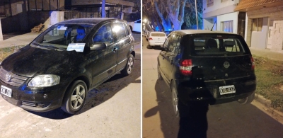 Un pibe de 13 años y un mayor de edad, detenidos por conducir un auto robado