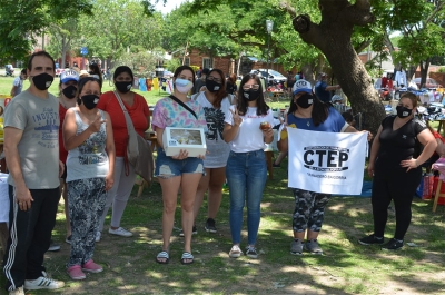 La diputada Lucila De Ponti visitó la feria de barrio Los Robles