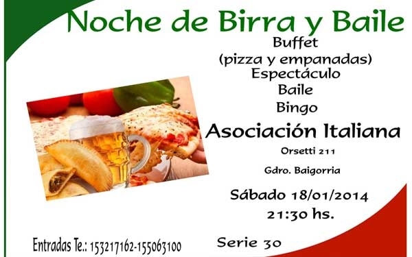 La Asociación Italiana prepara una fiesta para iniciar el año