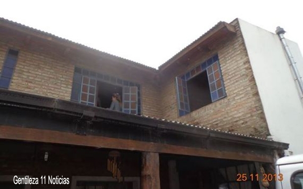 Incendio en una casa de Baigorria